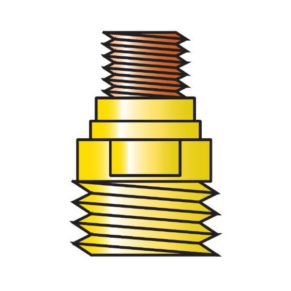 Portapinza GAS LENS Ø1,6mm L=22mm (45V43) torce TIG 9-20-25