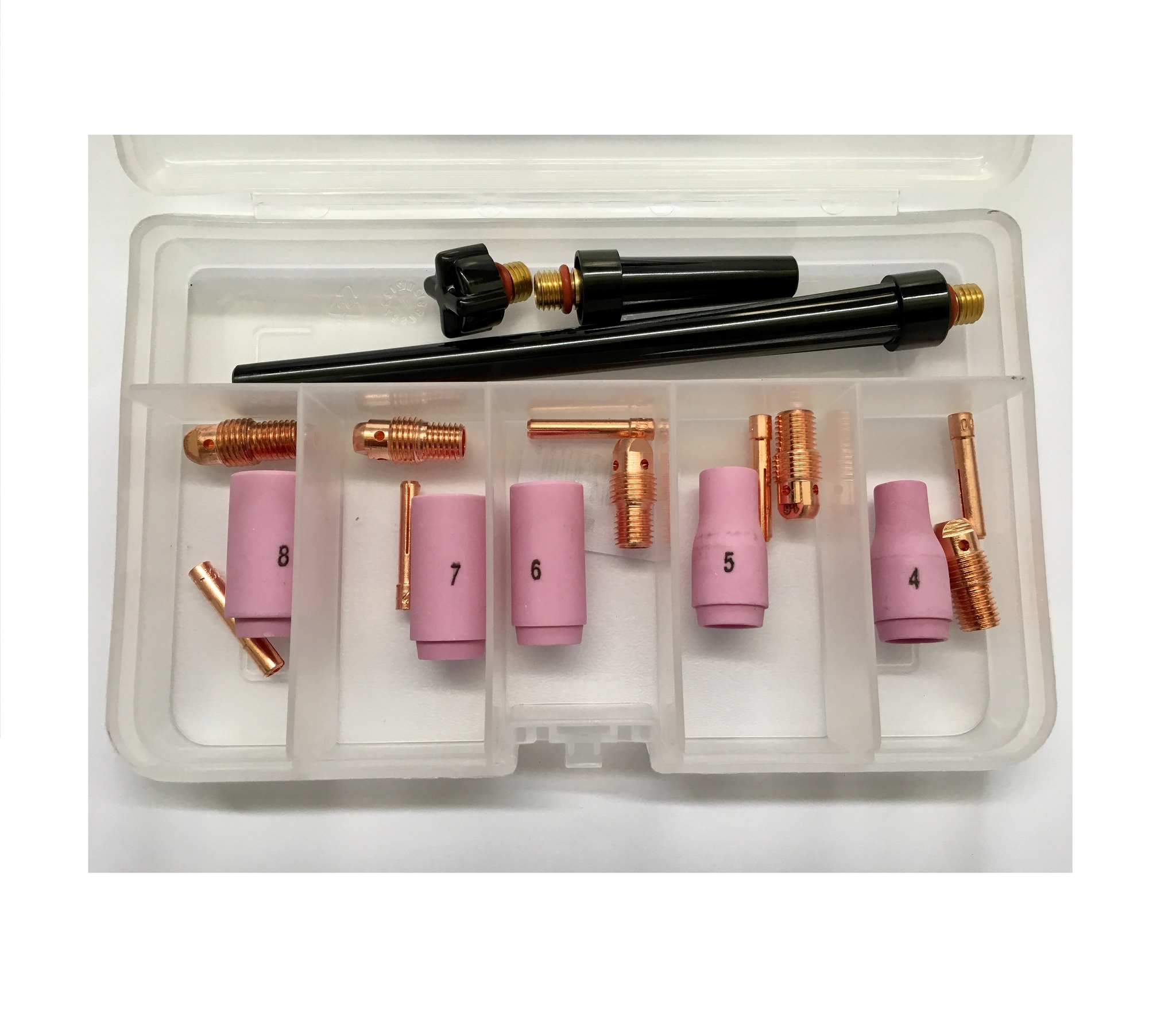 Lot De 2 Capuchons Arrière 41V35 Pour Torche De Soudage TIG (séries WP 9, 20, 25) - Taille Moyenne - Neufs